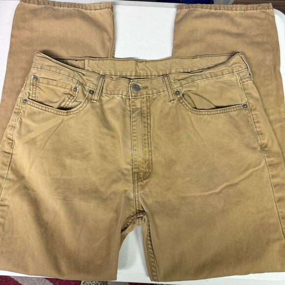 Levi's style 514 Size 38x30 Tan pants men’s 38 waist 30 length - Picture 3 of 5